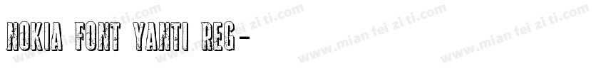 Nokia Font YanTi Reg字体转换